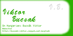 viktor bucsak business card