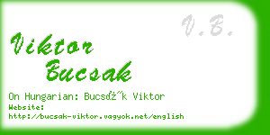 viktor bucsak business card